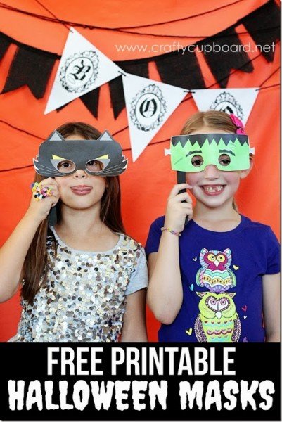 Free Printable Halloween Masks by the Crafty Cupboard_thumb[2]