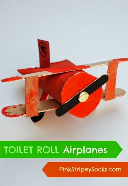 header toilet roll airplanes use